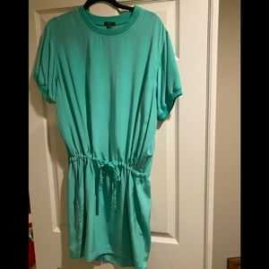 Green Raoul 100% Silk Dress
